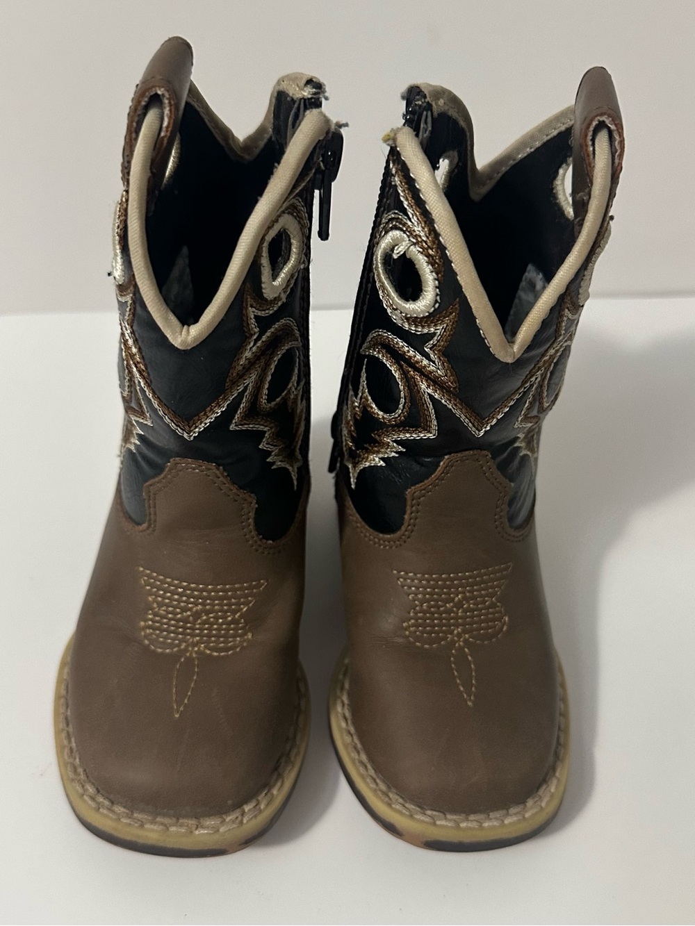 Twister Brown & Black Kids Western Boots